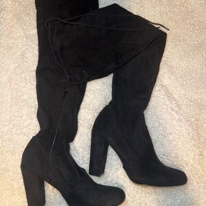 Black Over-the-Knee Women's Boots